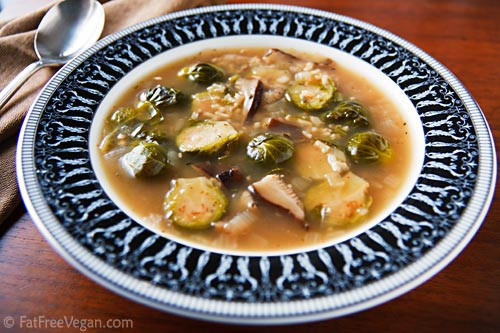 Shiitake Mushrooms Soup Recipe
 Brussels Sprouts and Shiitake Mushroom Soup Recipe