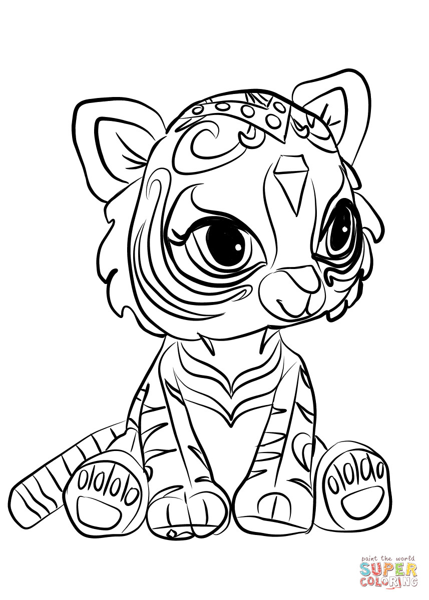 Shimmer And Shine Printable Coloring Pages
 Nahal from Shimmer and Shine coloring page