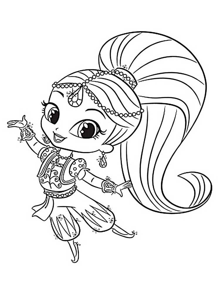 Shimmer And Shine Printable Coloring Pages
 Shimmer and Shine Coloring Pages Best Coloring Pages For
