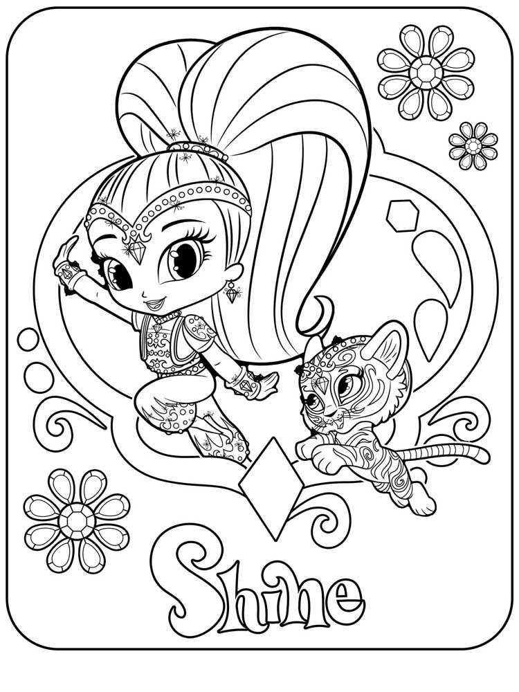 Shimmer And Shine Printable Coloring Pages
 Shimmer and Shine Coloring Pages Best Coloring Pages For