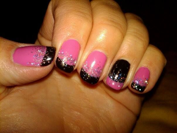 Shiny Nail Designs
 9 best Shellac French nails images on Pinterest