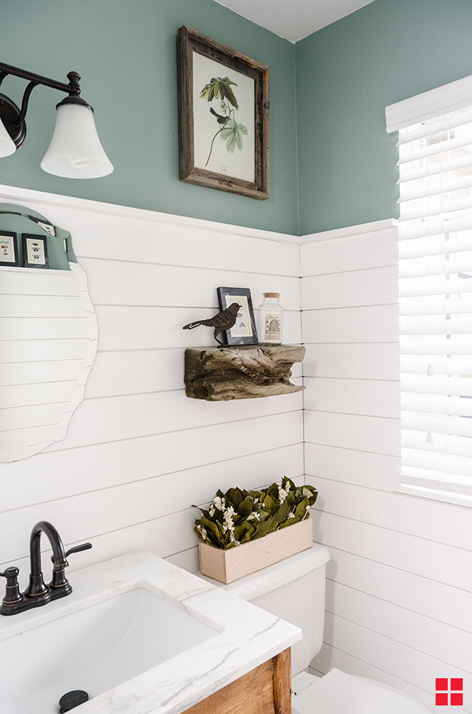 Shiplap Walls In Bathroom
 Brighten and Protect Shiplap with Zinsser Perma White