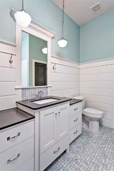 Shiplap Walls In Bathroom
 Top 50 Best Shiplap Bathroom Ideas Nautical Inspired