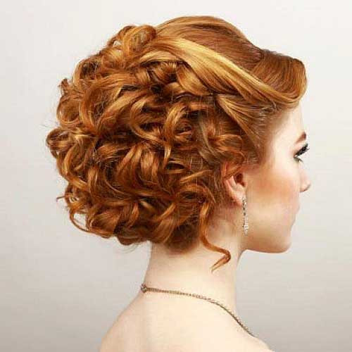Short Curly Updo Hairstyles
 25 Cool Short Red Curly Hair