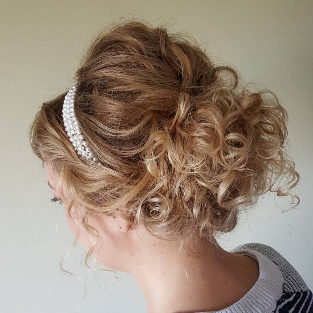 Short Curly Updo Hairstyles
 29 Curly Updos for Curly Hair See These Cute Ideas for 2019