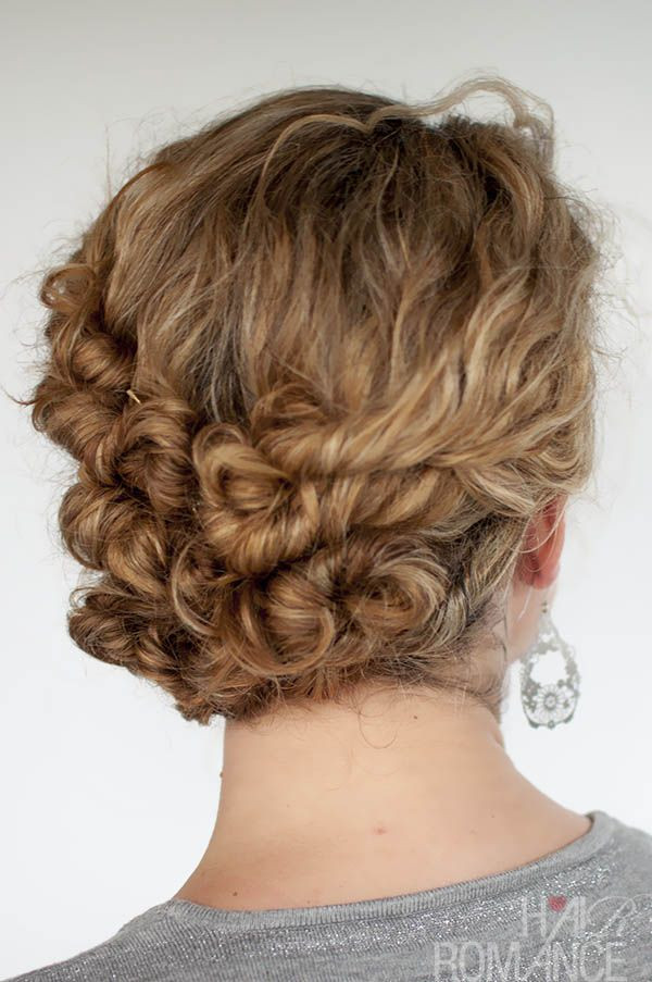 Short Curly Updo Hairstyles
 32 Easy Hairstyles For Curly Hair for Short Long
