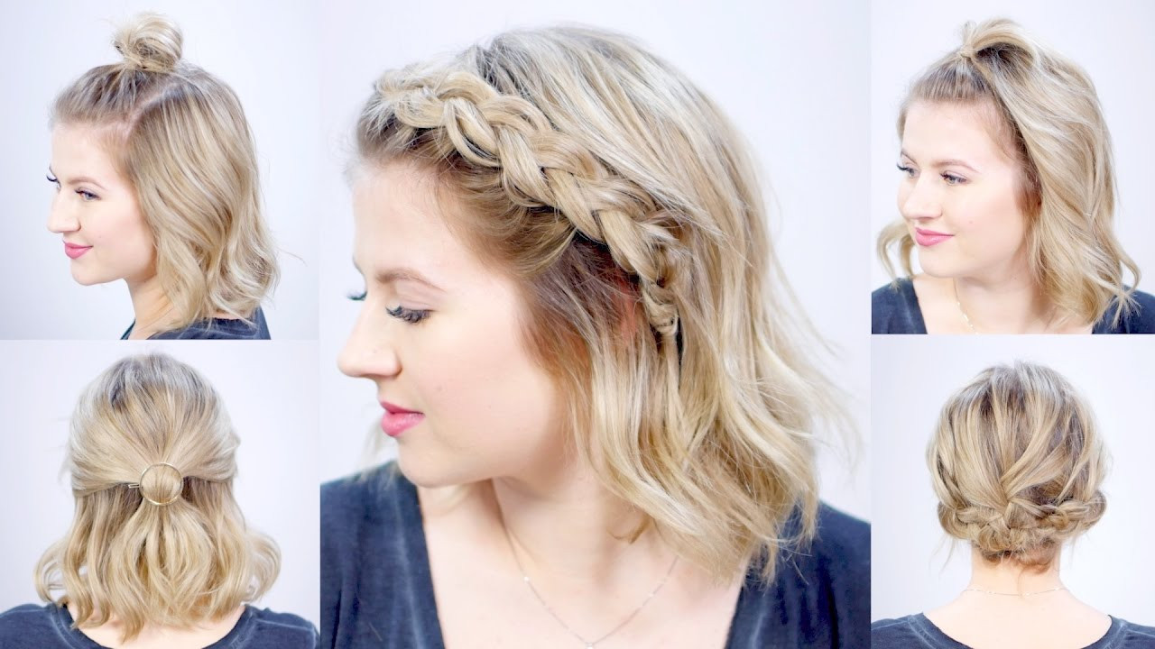 Short Easy Hairstyles
 FIVE 1 MINUTE SUPER EASY HAIRSTYLES