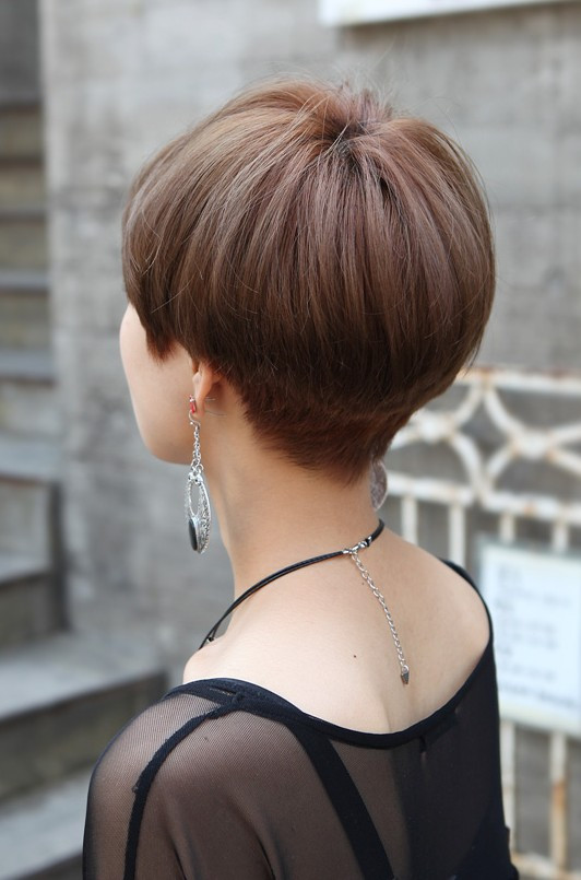 Short Haircuts From The Back
 Back View of Cute Short Japanese Haircut Back View of