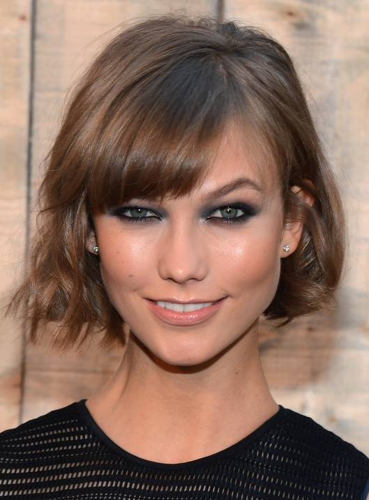 Short Haircuts With Bangs And Layers
 Trendy Layered Short Bob Hairstyle with Bangs for 2014