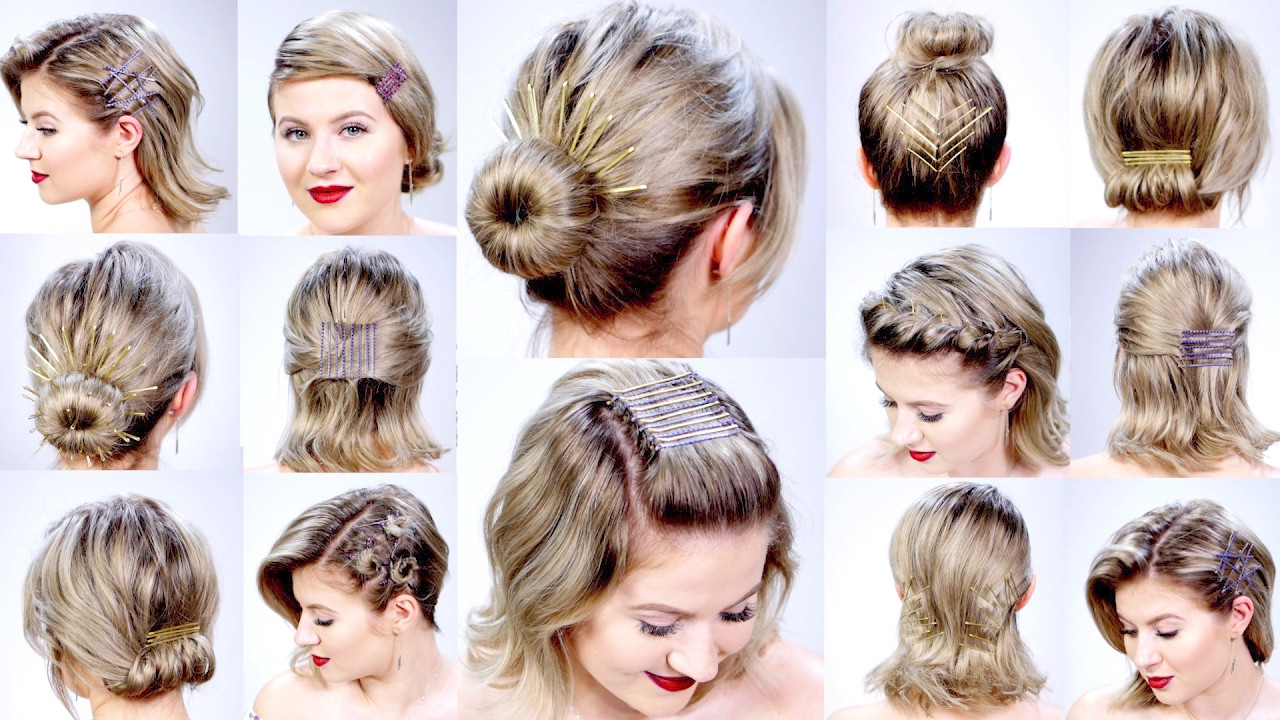Short Hairstyles Easy
 11 SUPER EASY HAIRSTYLES WITH BOBBY PINS FOR SHORT HAIR