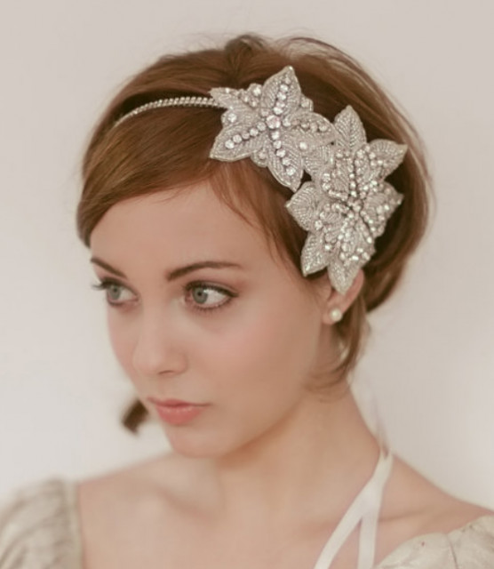 Short Hairstyles With Headbands
 Memorable Wedding Headpiece Styles For Short Hair