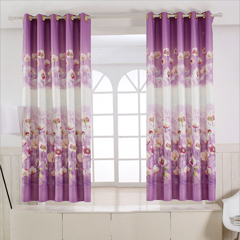 Short Kitchen Curtains
 Pastoral Rustic style Floral curtains short kitchen Window