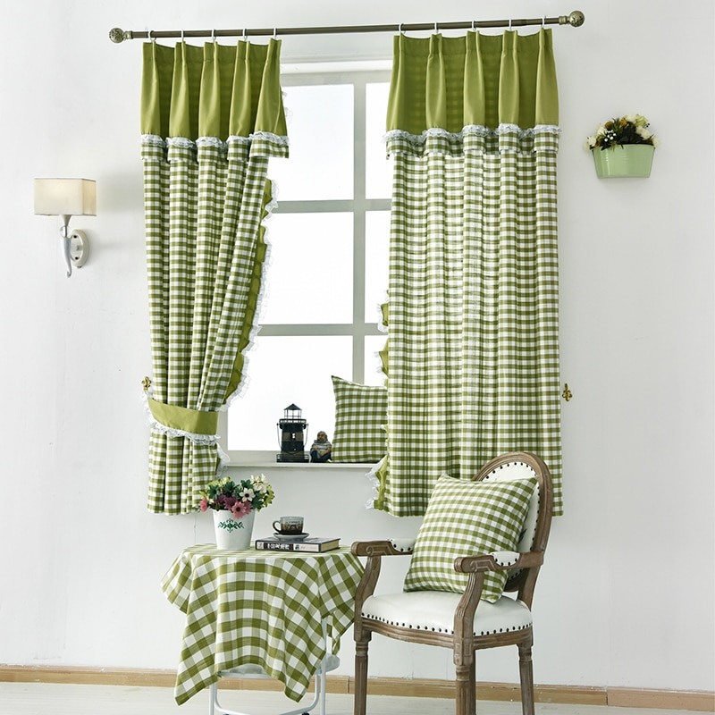 Short Kitchen Curtains
 Luxury Linen Short curtains for the kitchen American Style