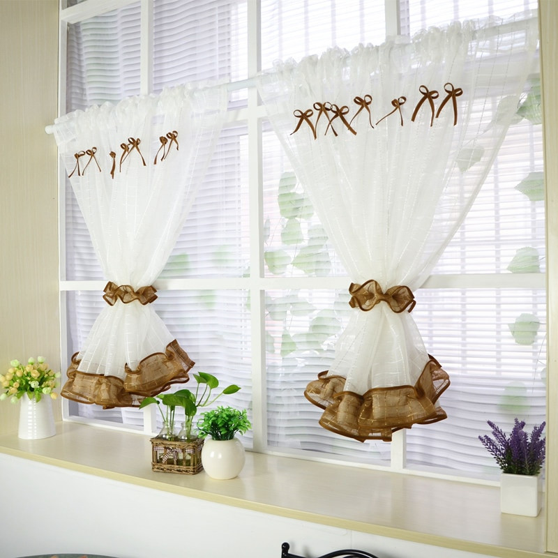 Short Kitchen Curtains
 Customizable Half Curtain for Kitchen Short Coffee Curtain