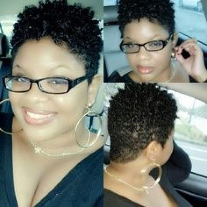 Short Natural Hairstyles For Round Faces
 Pin on Tapered cuts