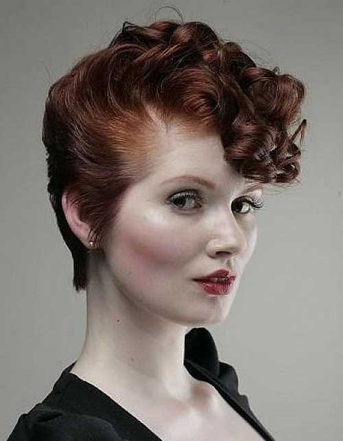 Short Retro Hairstyle
 20 Very Short Curly Hairstyles