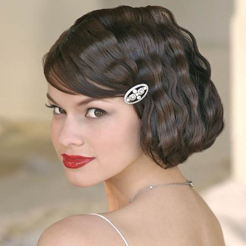 Short Retro Hairstyle
 Short Vintage Hairstyles with Bangs