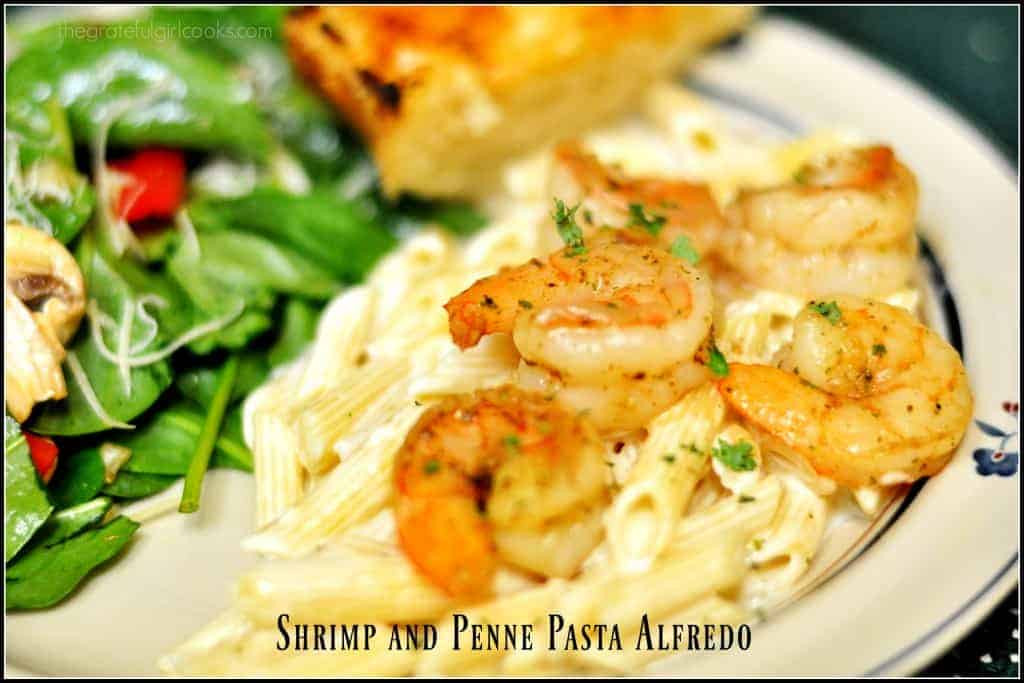 Shrimp And Penne Pasta Alfredo
 Shrimp And Penne Pasta Alfredo