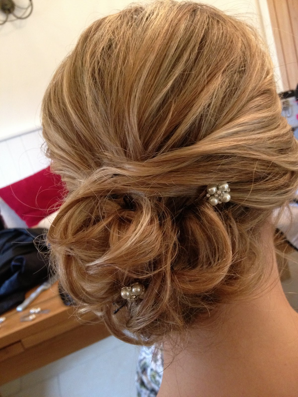 Side Buns Hairstyles For Weddings
 Kingscote Barn Wedding Hair Styling for Frances