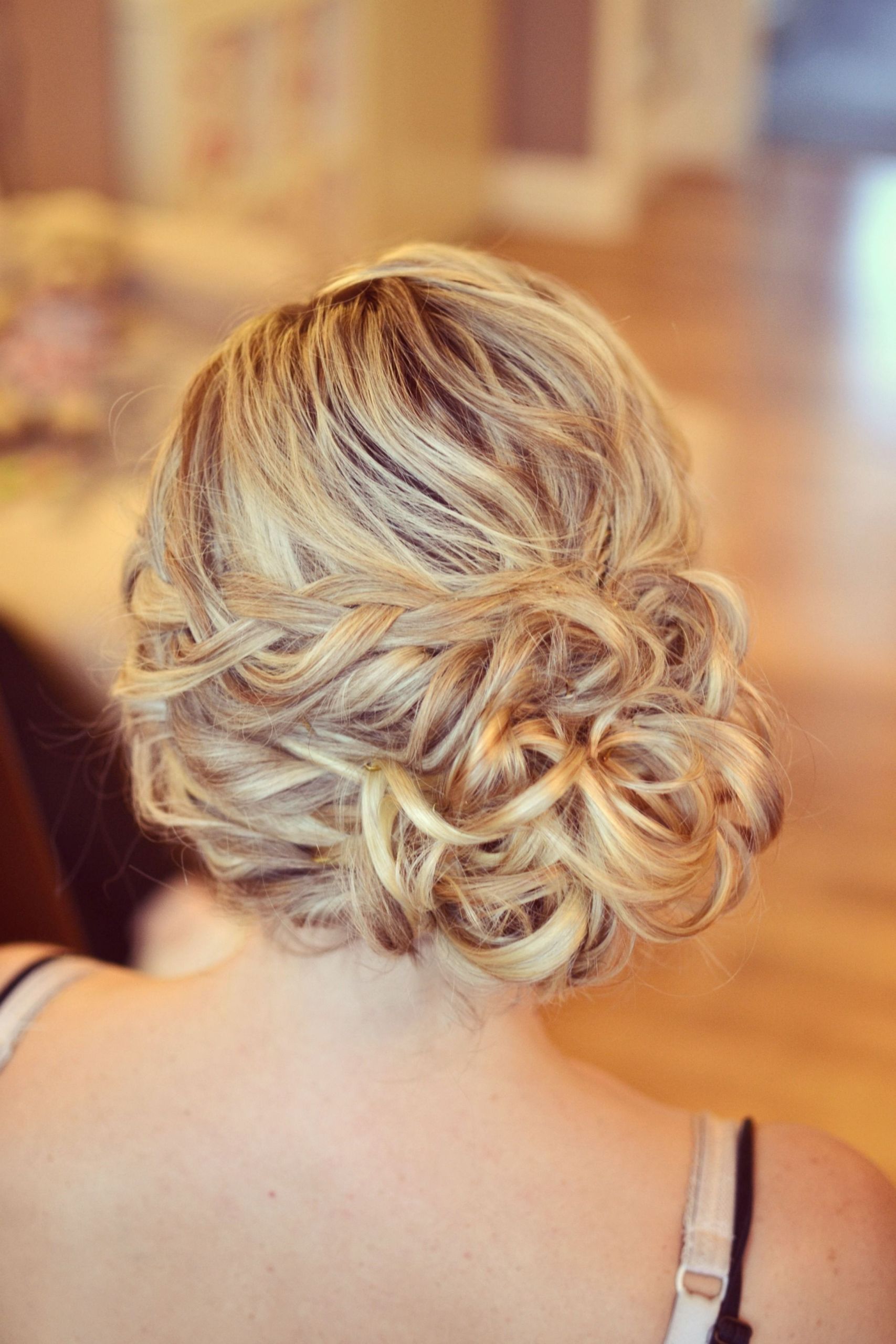 Side Buns Hairstyles For Weddings
 Wedding hair Bride side bun curls plaits bridesmaid guest