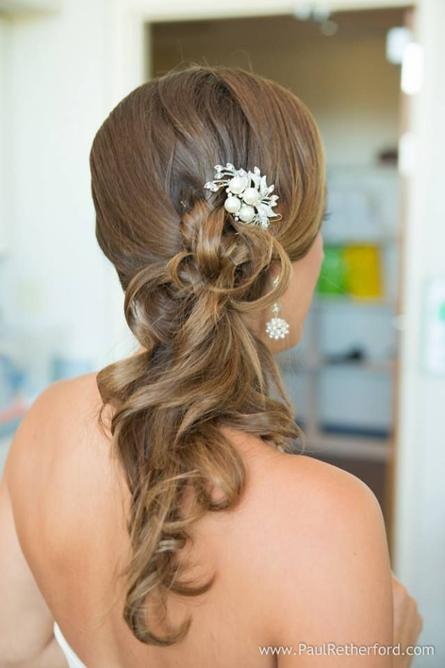 Side Ponytail Wedding Hairstyles
 Wedding hair side ponytail Wedding Hairstyles
