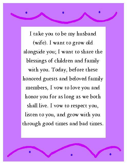 Silly Wedding Vows
 37 best Vows Vows Wows images on Pinterest