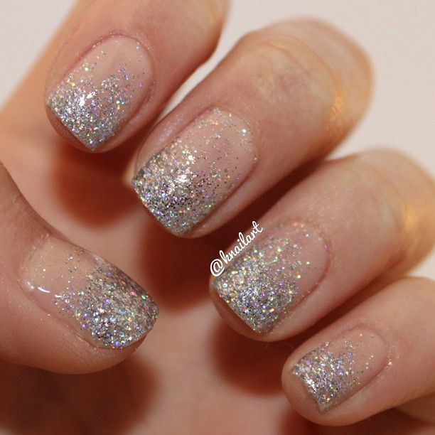 Silver Glitter Ombre Nails
 knailart s nails Show us your tips—tag your nail photos