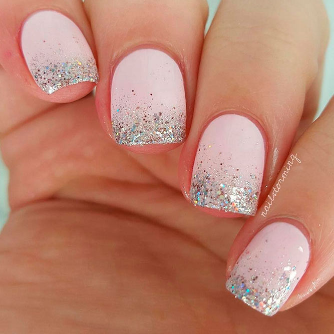 Silver Glitter Ombre Nails
 21 Cute Ombre Nails Designs You Can Do