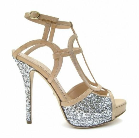 Silver Sparkly Wedding Shoes
 Nude Silver Sparkly Wedding Shoes ♥ Platform Special