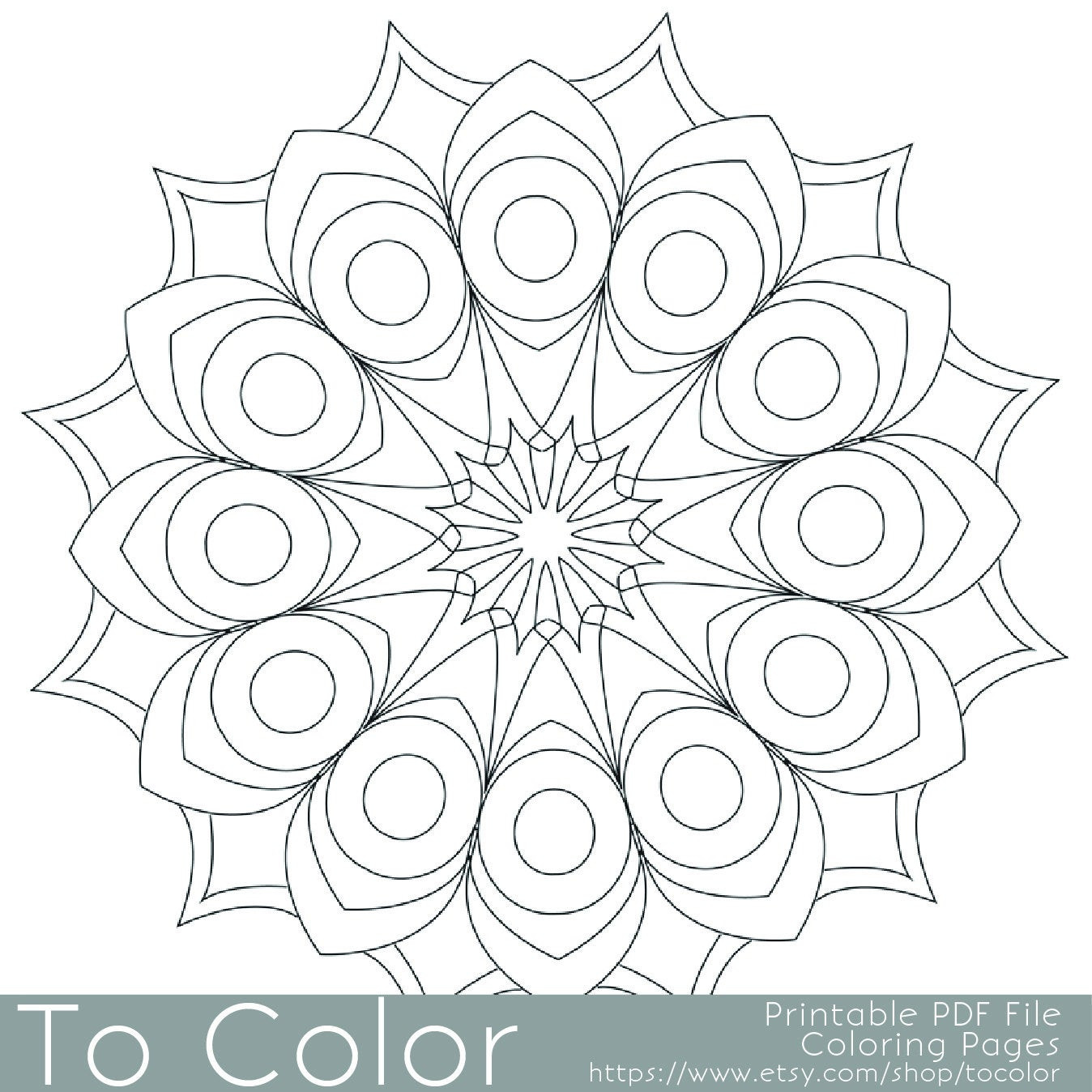 Simple Adult Coloring Books
 Printable Circular Mandala Easy Coloring Pages for Adults Big