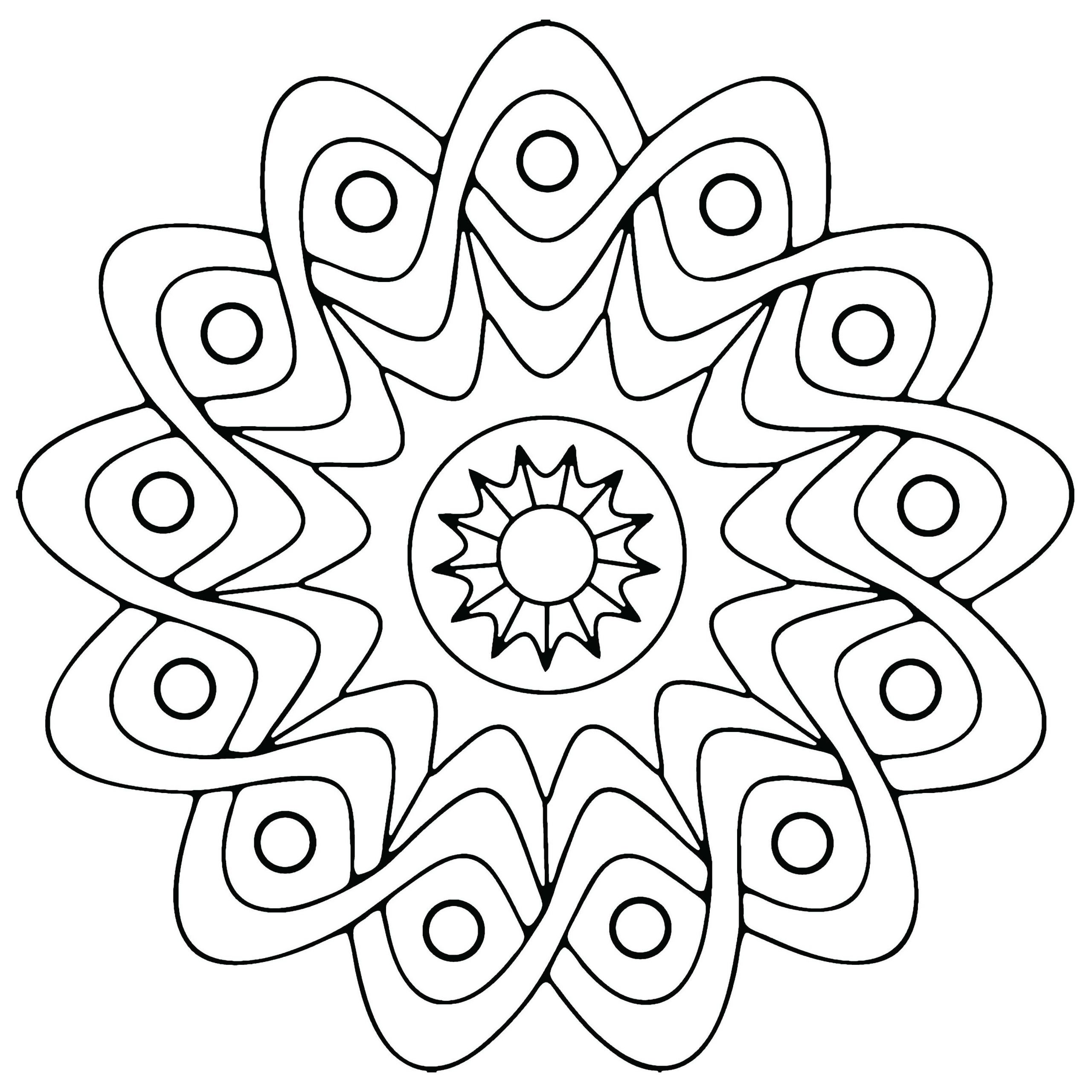 Simple Adult Coloring Books
 Free Printable Geometric Coloring Pages For Kids