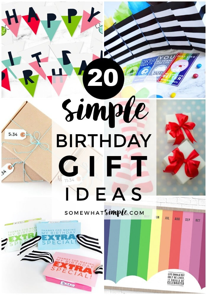 Simple Birthday Gift Ideas
 20 Simple Birthday Gift Ideas Video