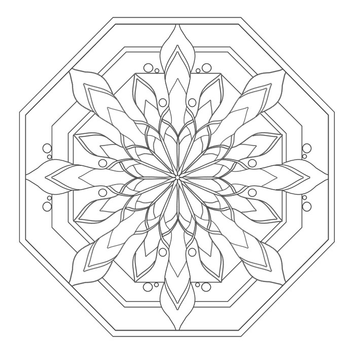 Simple Coloring Pages For Adults
 These Printable Mandala And Abstract Coloring Pages