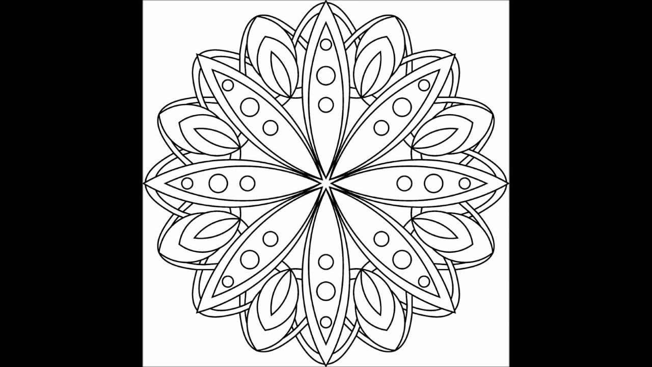 Simple Coloring Pages For Adults
 Simple Patterns Adult Coloring Book Preview