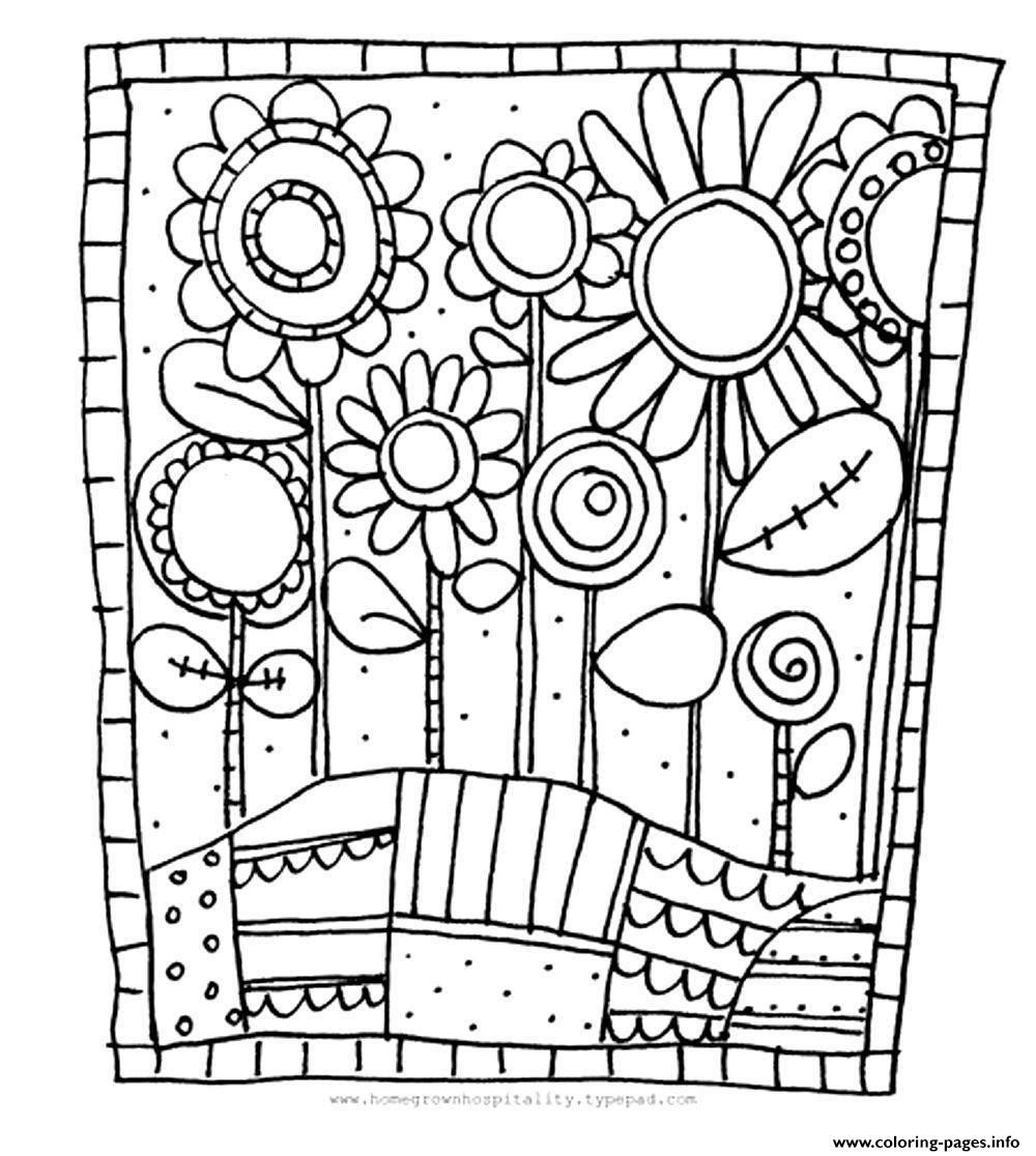 Simple Coloring Pages For Adults
 Coloring Pages Enchanting Flowers Coloring Pages For