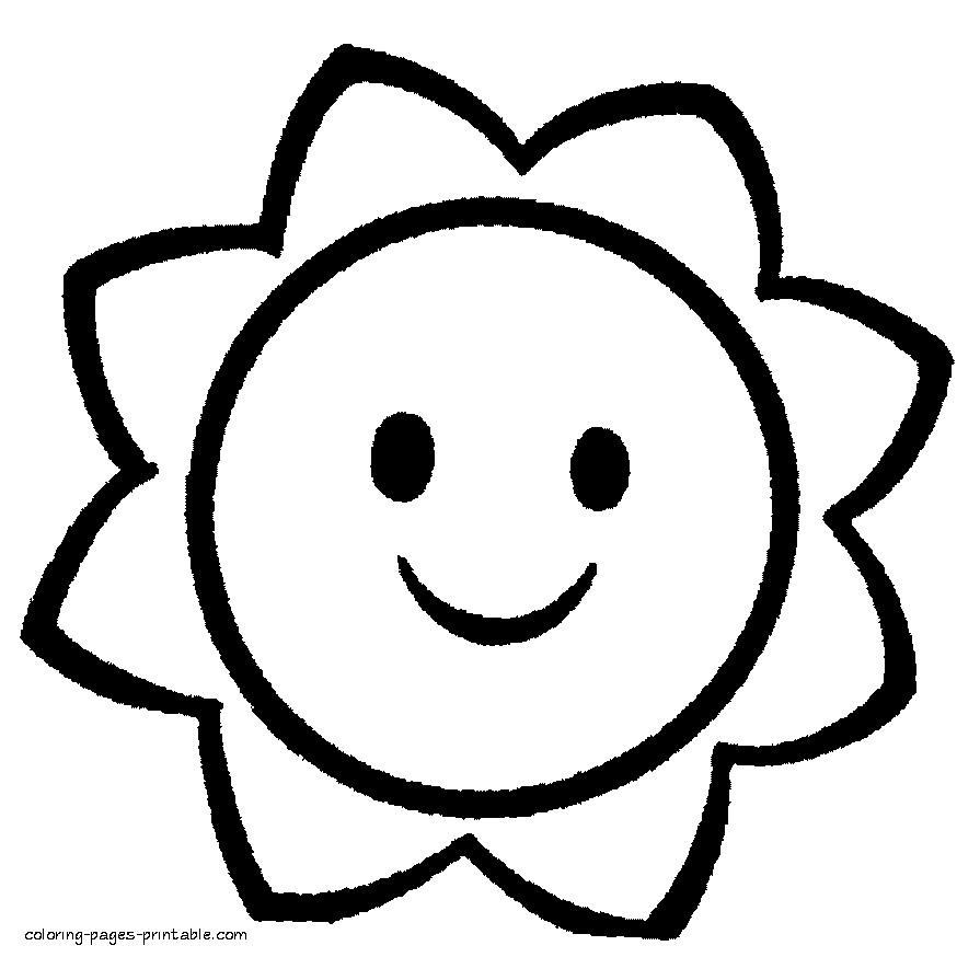 Simple Coloring Pages For Kids
 Kindergarten Coloring Pages Easy Coloring Home
