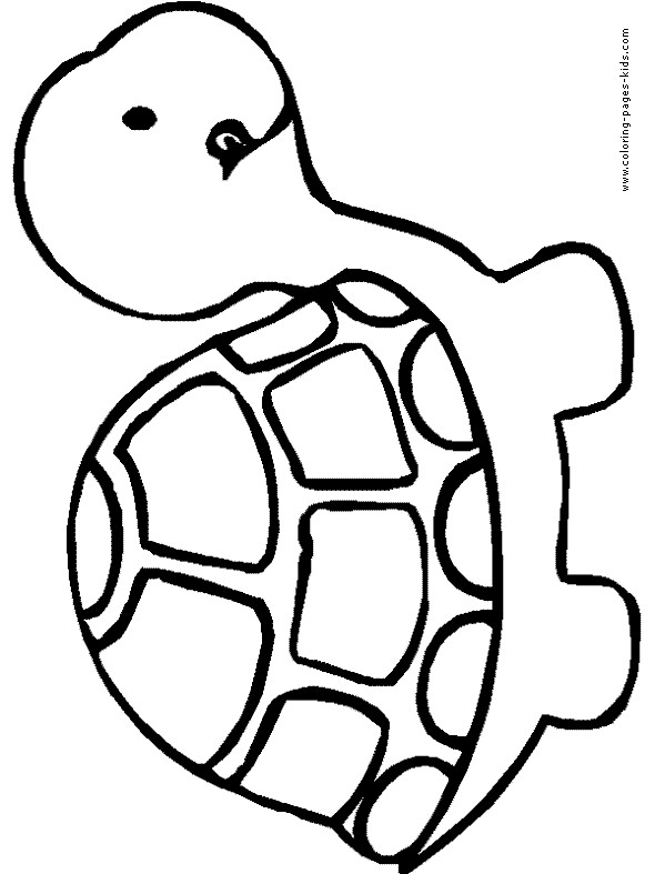 Simple Coloring Pages For Kids
 Cartoon Turtle Coloring Pages Cartoon Coloring Pages