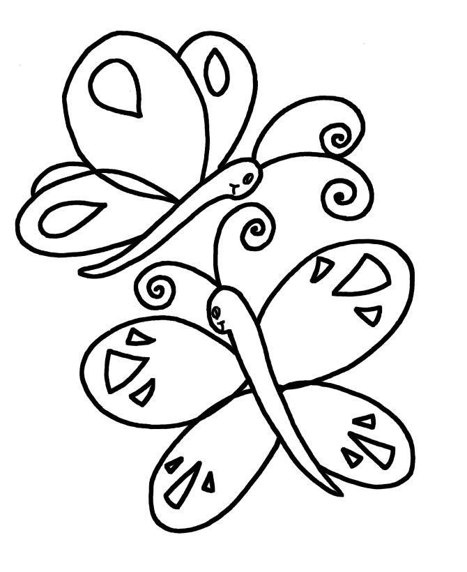 Simple Coloring Pages For Kids
 Simple Angel Cliparts