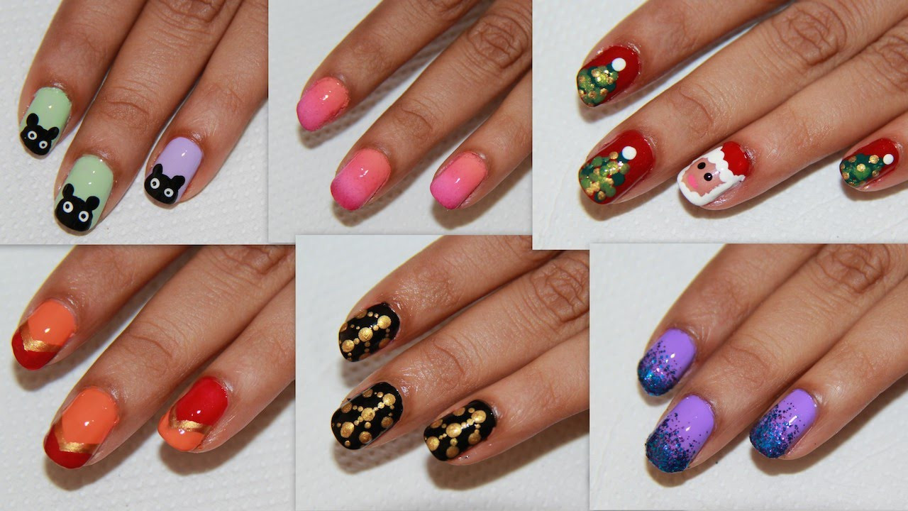 Simple Nail Ideas
 6 Easy Nail Art For Beginners
