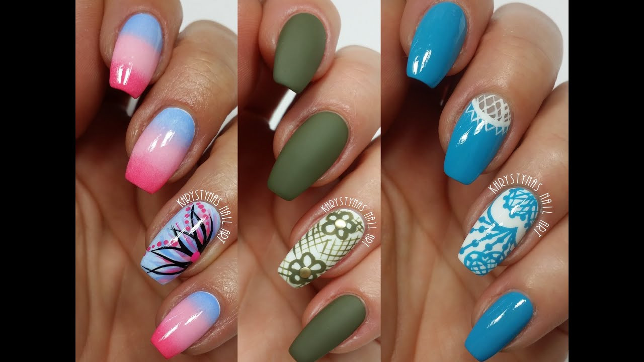 Simple Nail Ideas
 3 Easy Accent Nail Ideas Freehand 2 Khrystynas Nail Art