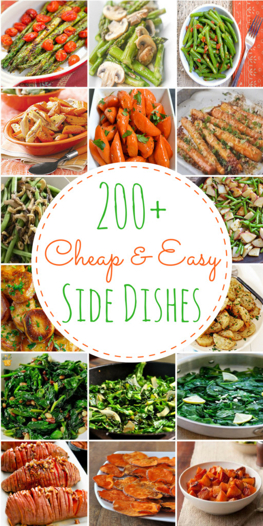 Simple Side Dishes
 200 Cheap & Easy Side Dishes Prudent Penny Pincher