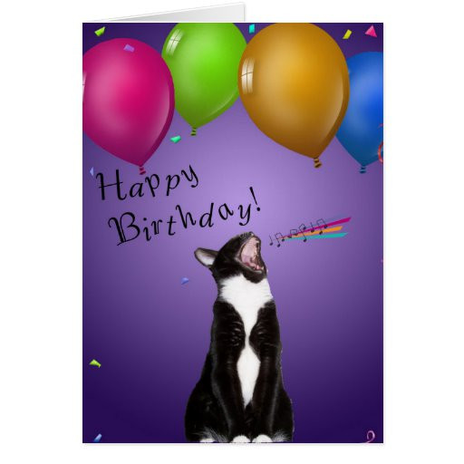 Singing Birthday Card
 Singing Kitty Birthday Card