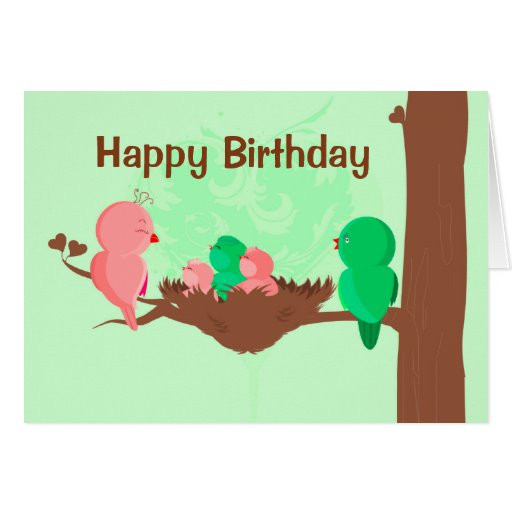 Singing Birthday Card
 Happy Birthday Card Birds Singing
