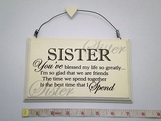 Sister Birthday Gift Ideas
 Blessed Sister Wall Plaque Birthday Gift Ideas for Sisters
