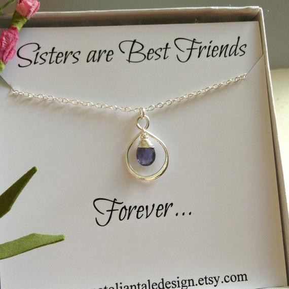 Sister Birthday Gift Ideas
 Items similar to Sister Gift Sisters Infinity Necklace