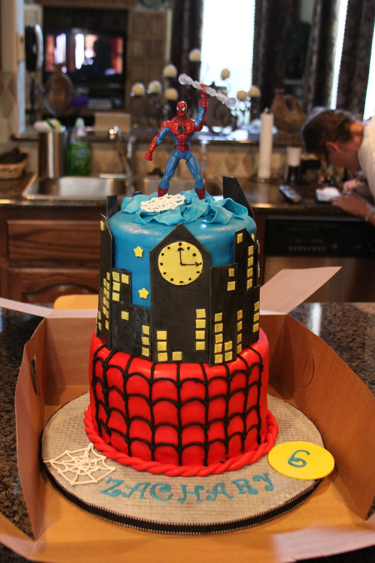 Six Year Old Birthday Party Ideas
 Spiderman cake for a sweet 6 year old boy
