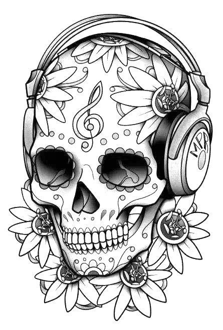 Skull Coloring Pages For Kids
 Printable Skull Coloring Pages Ideas