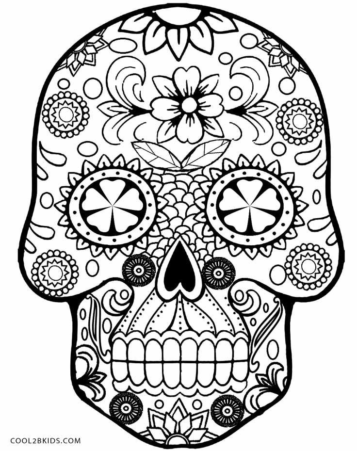 Skull Coloring Pages For Kids
 Skull Coloring Pages