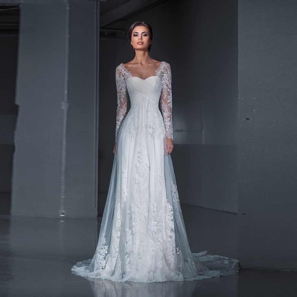 Sleeve Wedding Dresses
 New Design Mermaid Inside Wedding Dress 2017 Lace Bride
