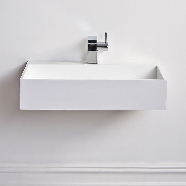 Slim Bathroom Sink
 Lusso Stone Ethos slim Solid surface stone resin
